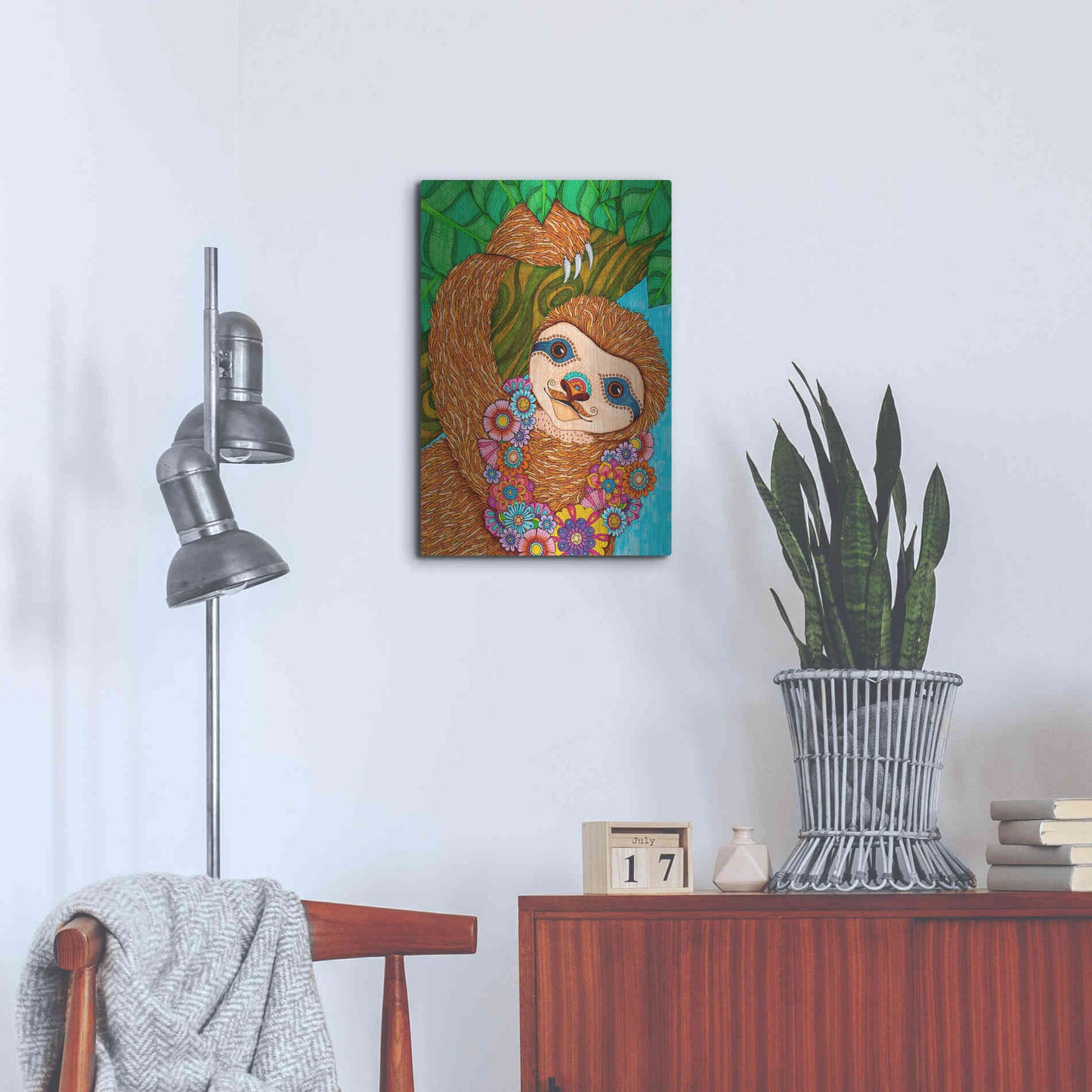 Luxe Metal Art 'Tropical Paradise 16 ' by Hello Angel, Metal Wall Art,16x24