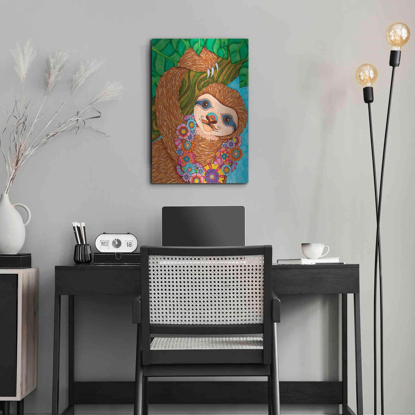 Luxe Metal Art 'Tropical Paradise 16 ' by Hello Angel, Metal Wall Art,16x24