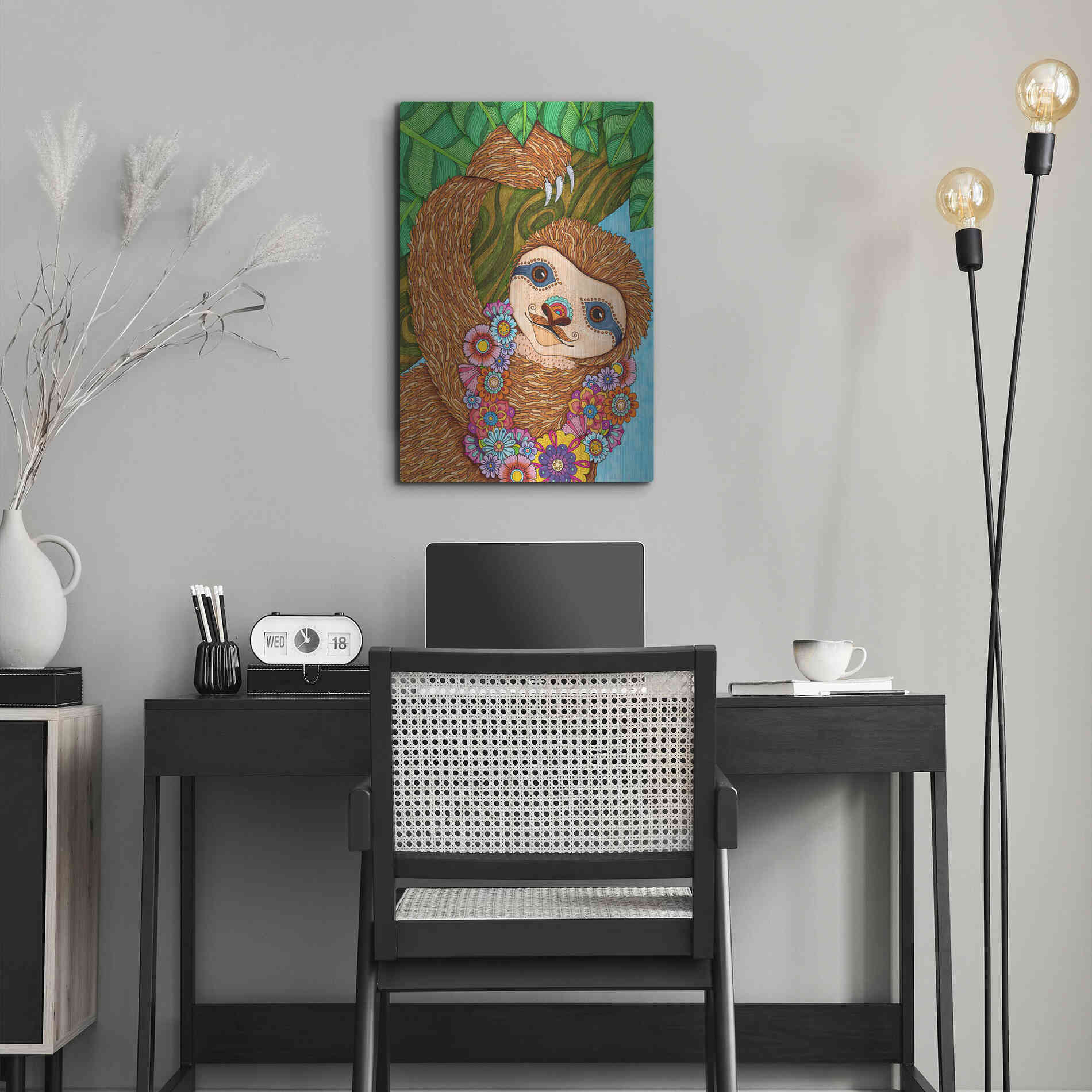 Luxe Metal Art 'Tropical Paradise 16 ' by Hello Angel, Metal Wall Art,16x24