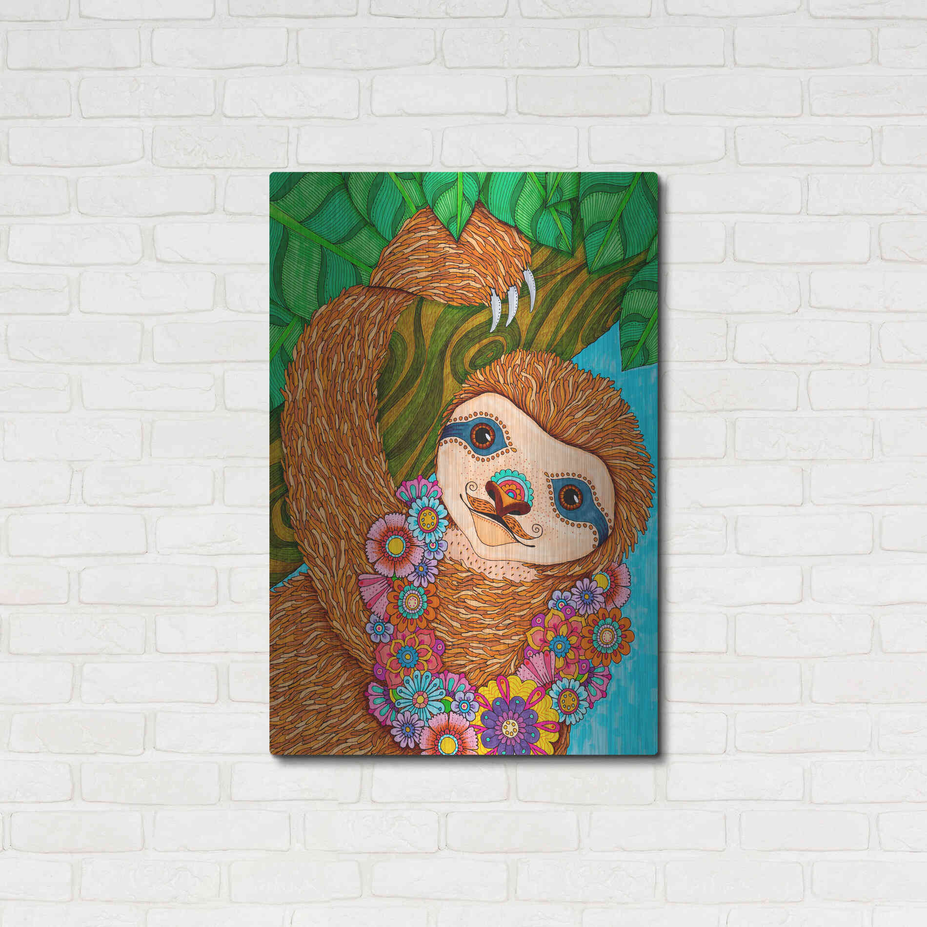 Luxe Metal Art 'Tropical Paradise 16 ' by Hello Angel, Metal Wall Art,24x36