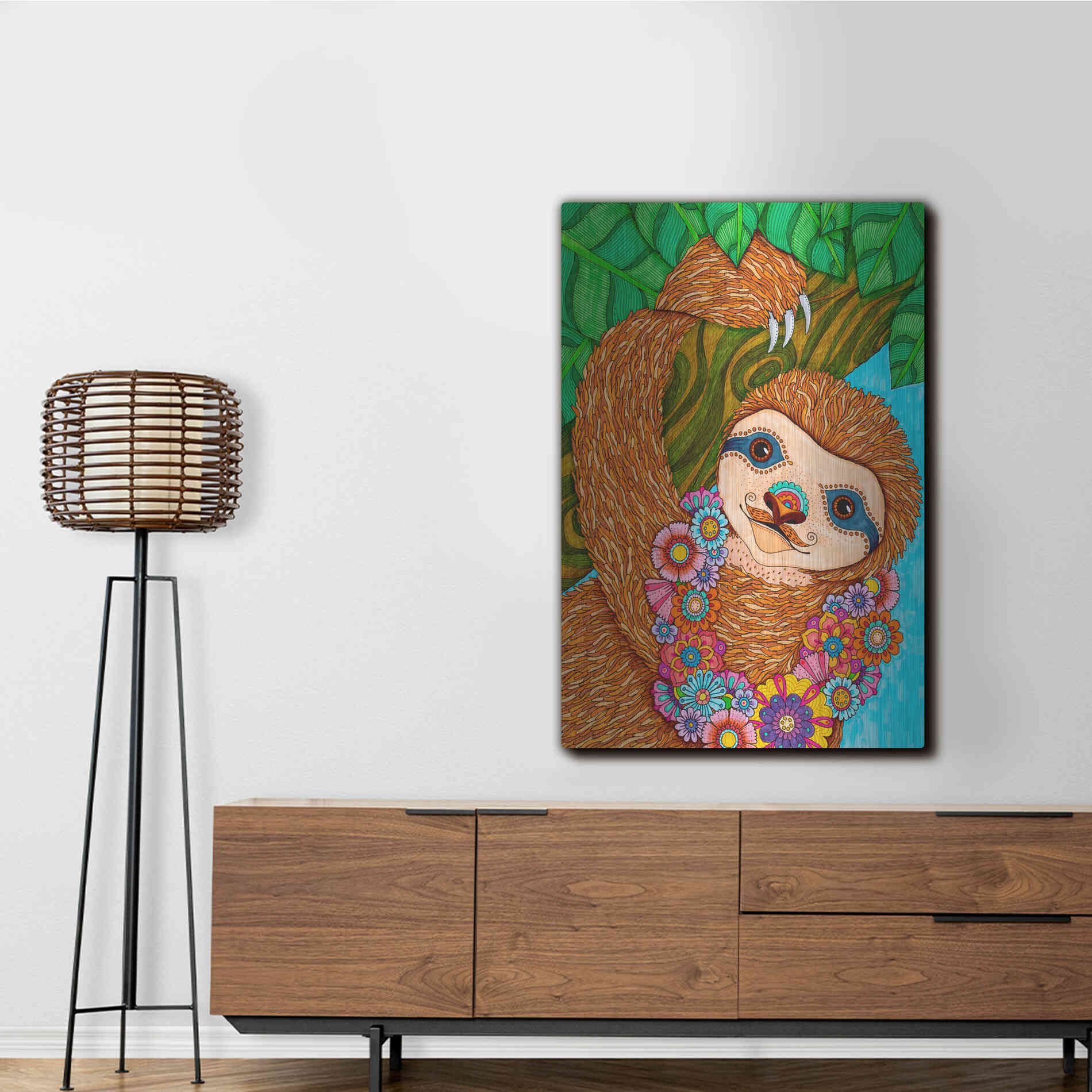 Luxe Metal Art 'Tropical Paradise 16 ' by Hello Angel, Metal Wall Art,24x36