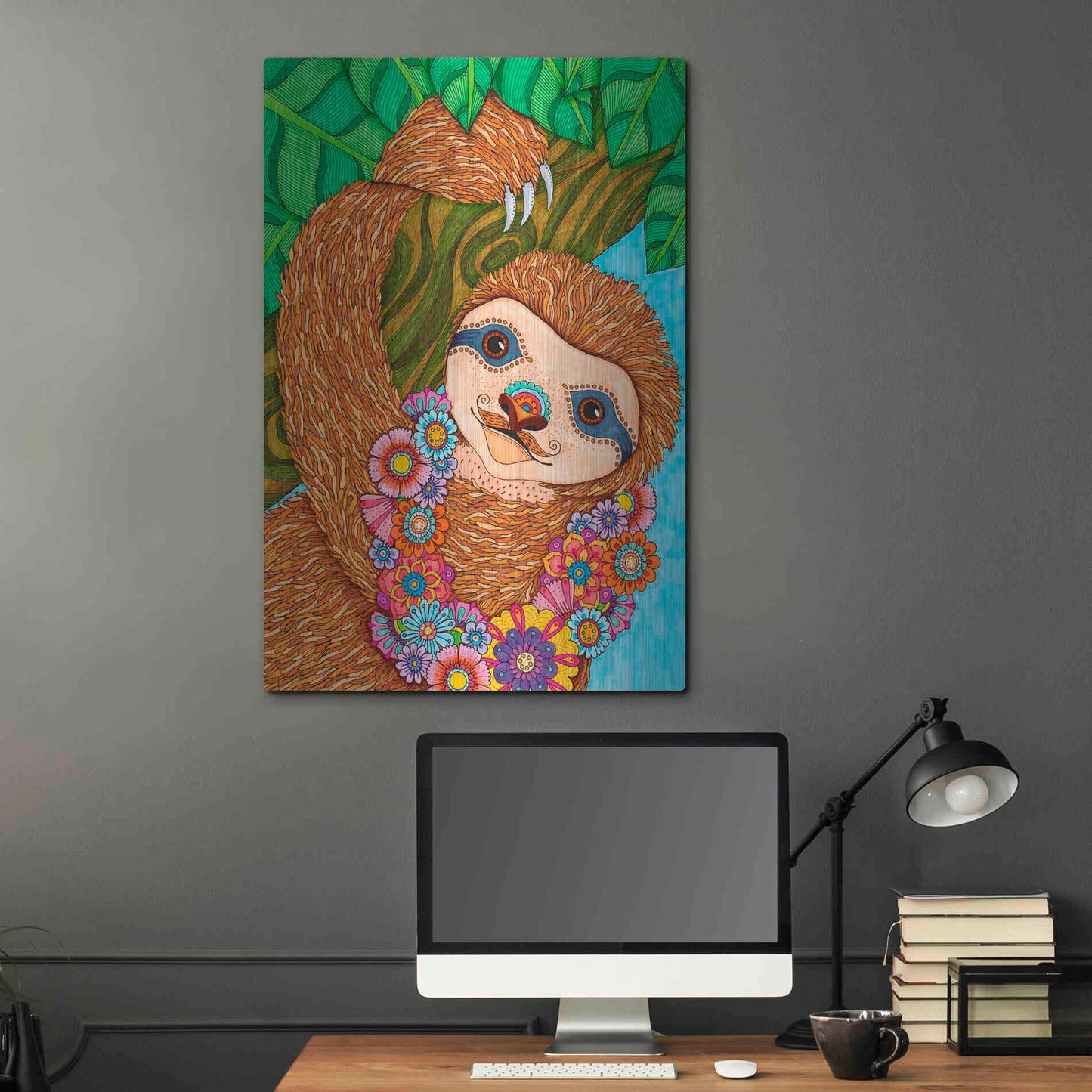 Luxe Metal Art 'Tropical Paradise 16 ' by Hello Angel, Metal Wall Art,24x36