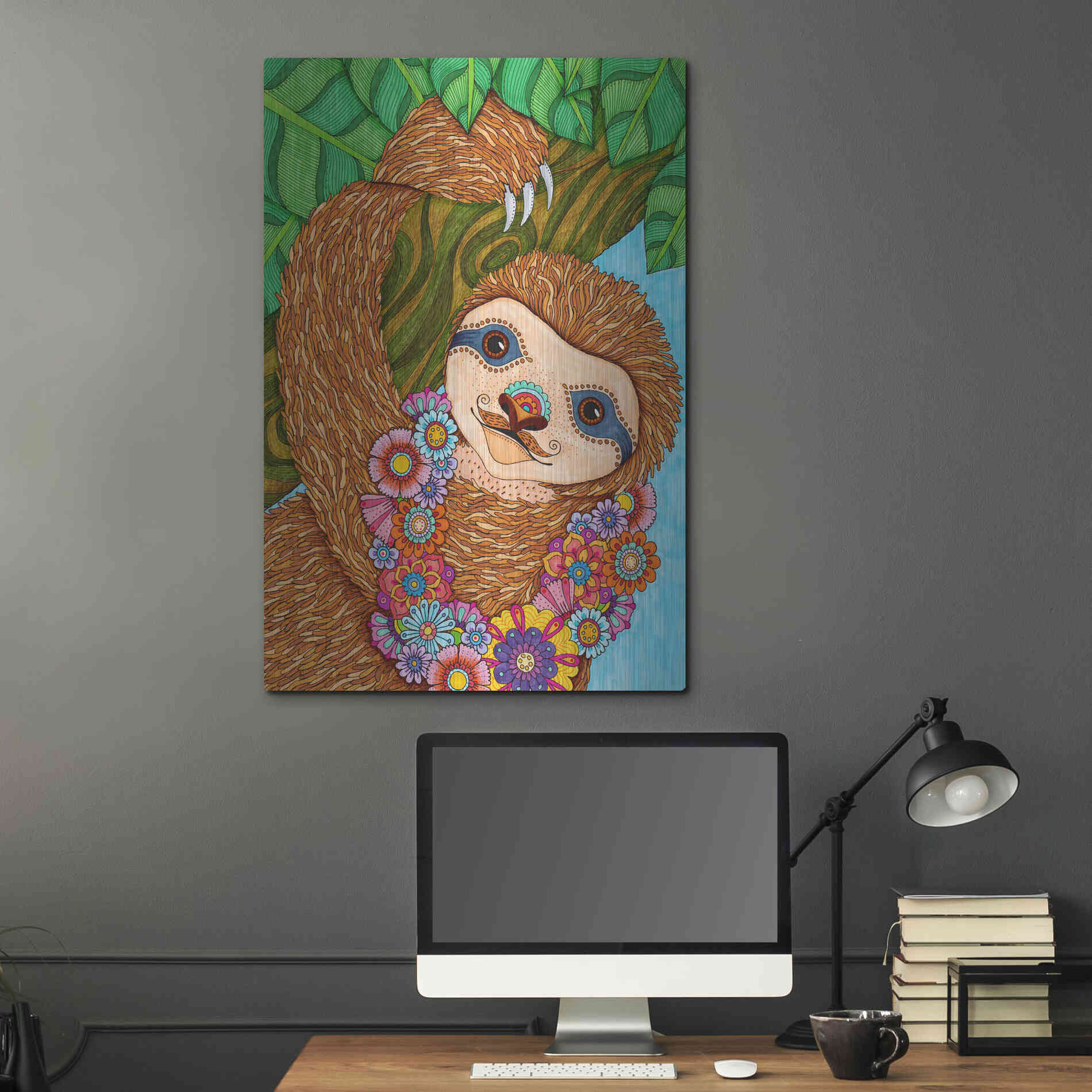 Luxe Metal Art 'Tropical Paradise 16 ' by Hello Angel, Metal Wall Art,24x36