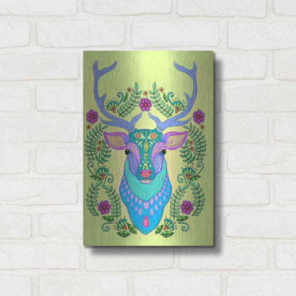 Luxe Metal Art 'Animals 19 color' by Hello Angel, Metal Wall Art,12x16
