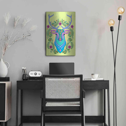 Luxe Metal Art 'Animals 19 color' by Hello Angel, Metal Wall Art,16x24