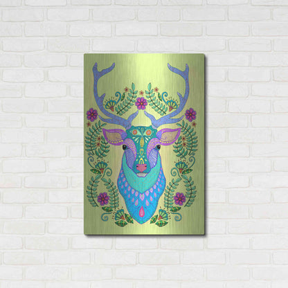 Luxe Metal Art 'Animals 19 color' by Hello Angel, Metal Wall Art,24x36