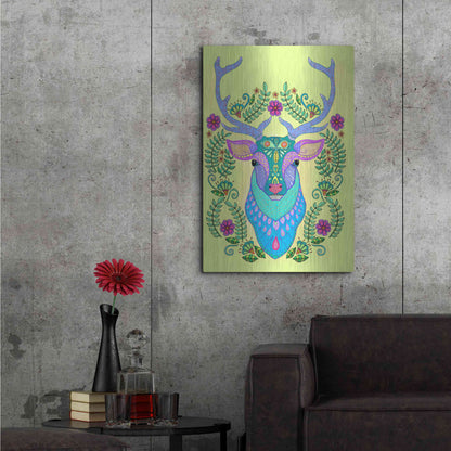 Luxe Metal Art 'Animals 19 color' by Hello Angel, Metal Wall Art,24x36