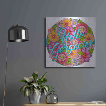 Luxe Metal Art 'Inspirational Quotes 26' by Hello Angel, Metal Wall Art,24x24