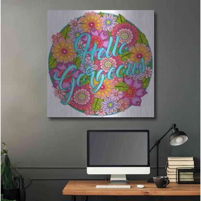 Luxe Metal Art 'Inspirational Quotes 26' by Hello Angel, Metal Wall Art,36x36