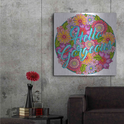 Luxe Metal Art 'Inspirational Quotes 26' by Hello Angel, Metal Wall Art,36x36