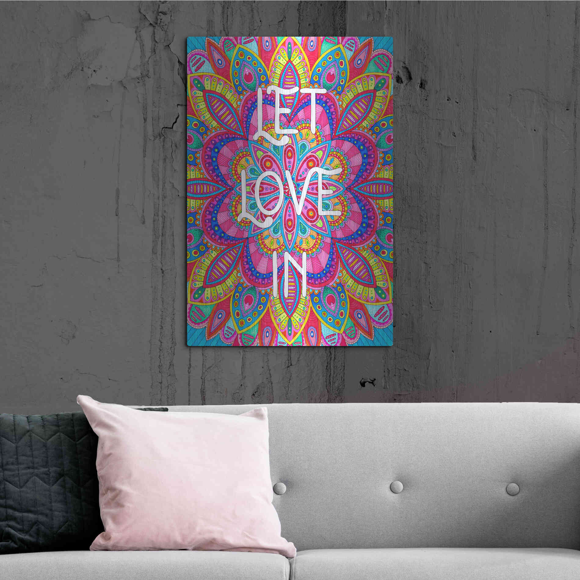 Luxe Metal Art 'Inspirational Quotes 20' by Hello Angel, Metal Wall Art,24x36