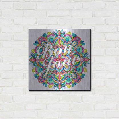 Luxe Metal Art 'Letters & Words 21' by Hello Angel, Metal Wall Art,24x24