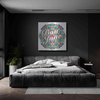 Luxe Metal Art 'Letters & Words 21' by Hello Angel, Metal Wall Art,24x24