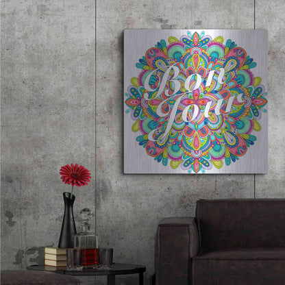 Luxe Metal Art 'Letters & Words 21' by Hello Angel, Metal Wall Art,36x36