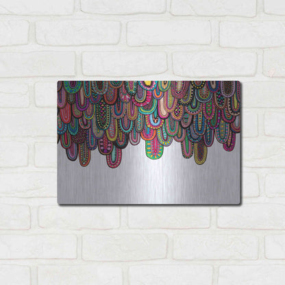 Luxe Metal Art 'Drips' by Hello Angel, Metal Wall Art,16x12