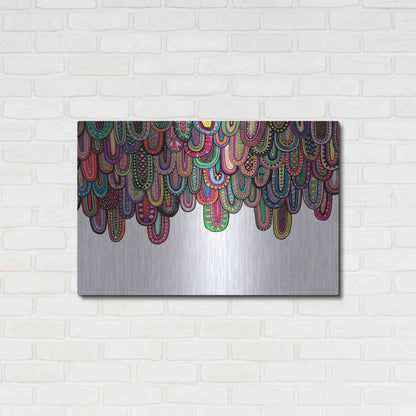 Luxe Metal Art 'Drips' by Hello Angel, Metal Wall Art,36x24