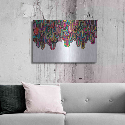 Luxe Metal Art 'Drips' by Hello Angel, Metal Wall Art,36x24