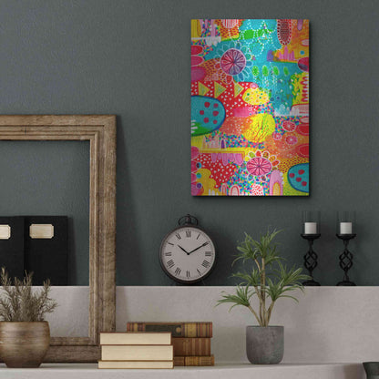 Luxe Metal Art 'Sunshine and Lollipops' by Hello Angel, Metal Wall Art,12x16