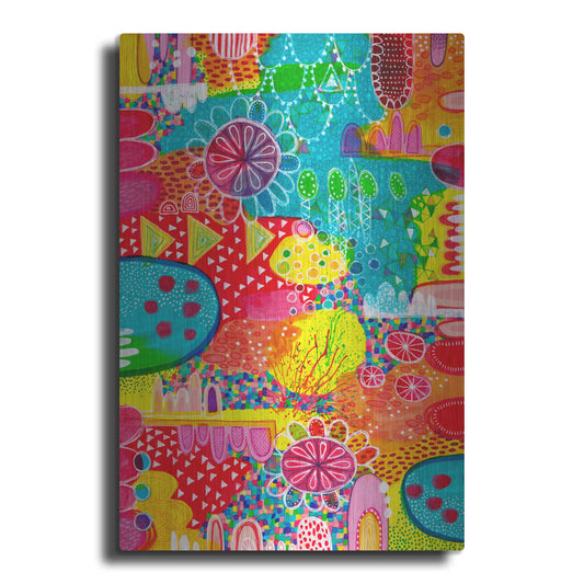 Luxe Metal Art 'Sunshine and Lollipops' by Hello Angel, Metal Wall Art