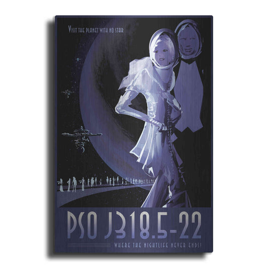 Luxe Metal Art 'Visions of the Future: PSO J318.5-22' Hubble Space Telescope, Metal Wall Art