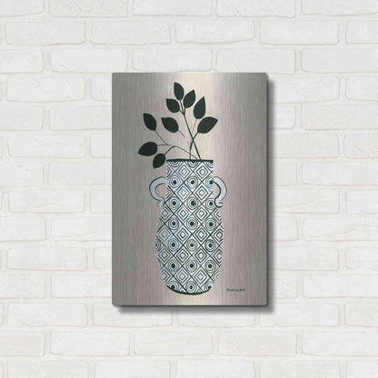 Luxe Metal Art 'Luna Vase' by Megan Galante, Metal Wall Art,16x24