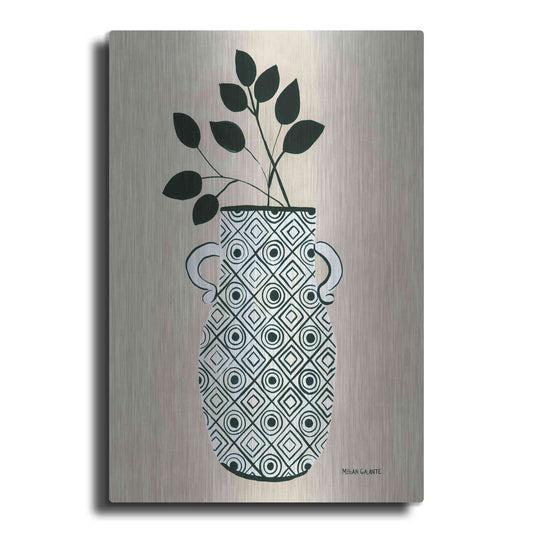 Luxe Metal Art 'Luna Vase' by Megan Galante, Metal Wall Art