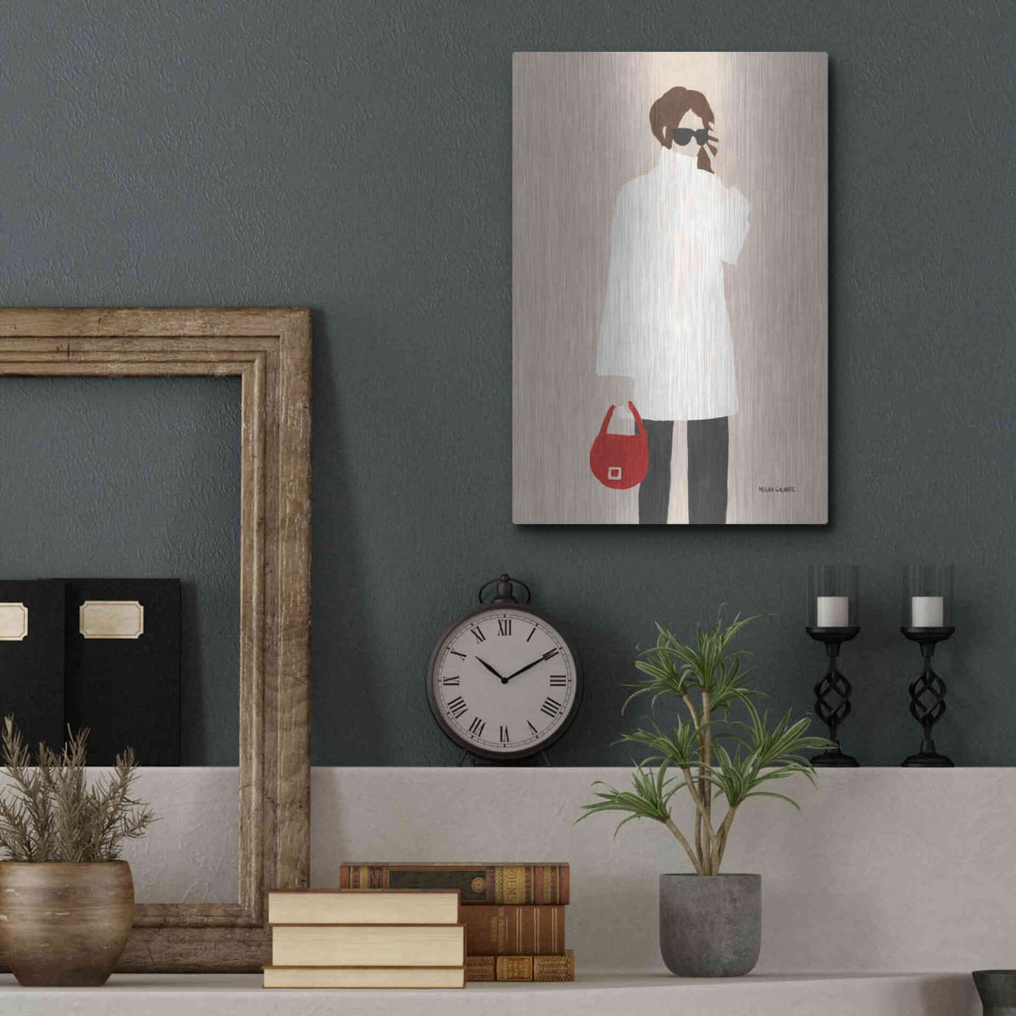 Luxe Metal Art 'Monday Morning' by Megan Galante, Metal Wall Art,12x16