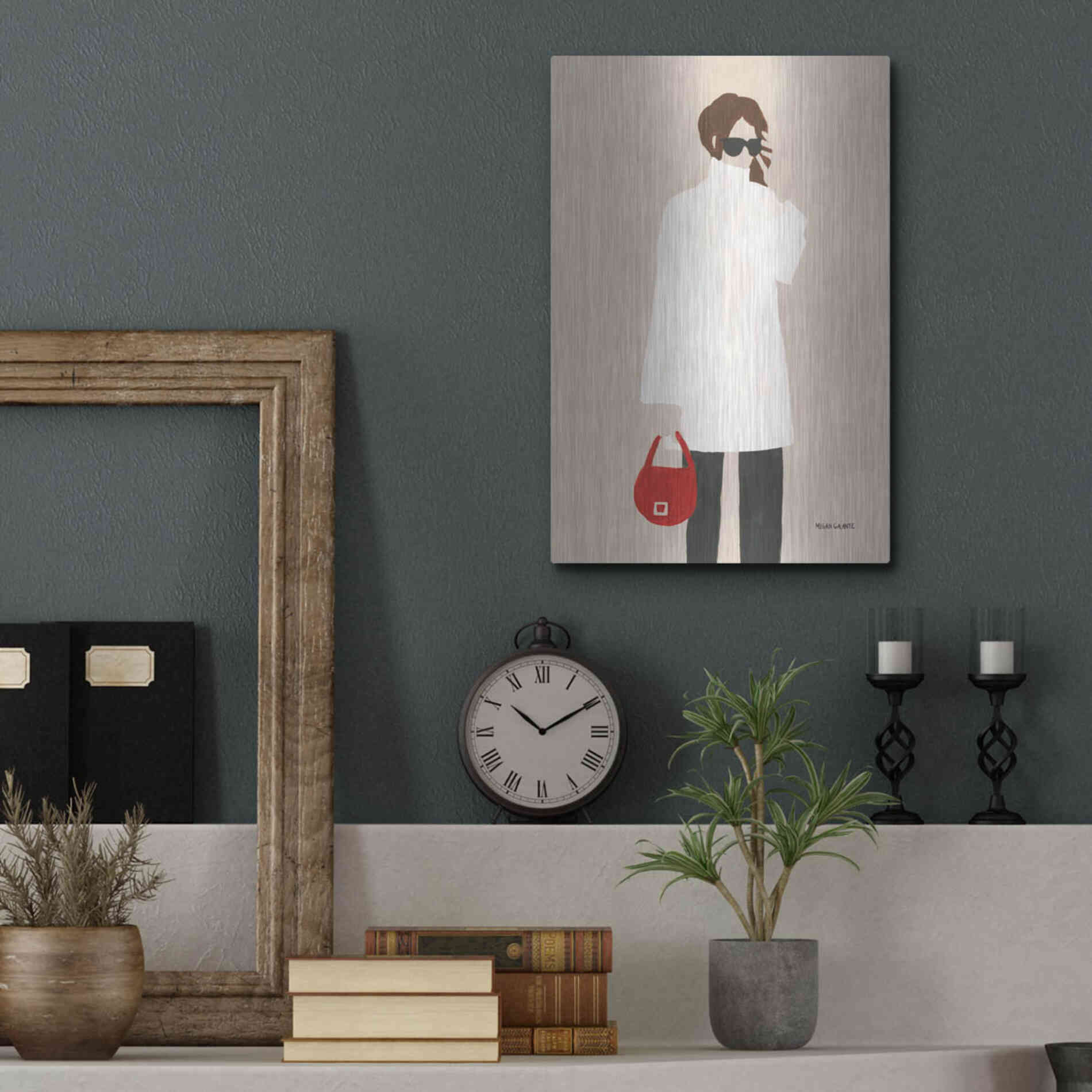 Luxe Metal Art 'Monday Morning' by Megan Galante, Metal Wall Art,12x16
