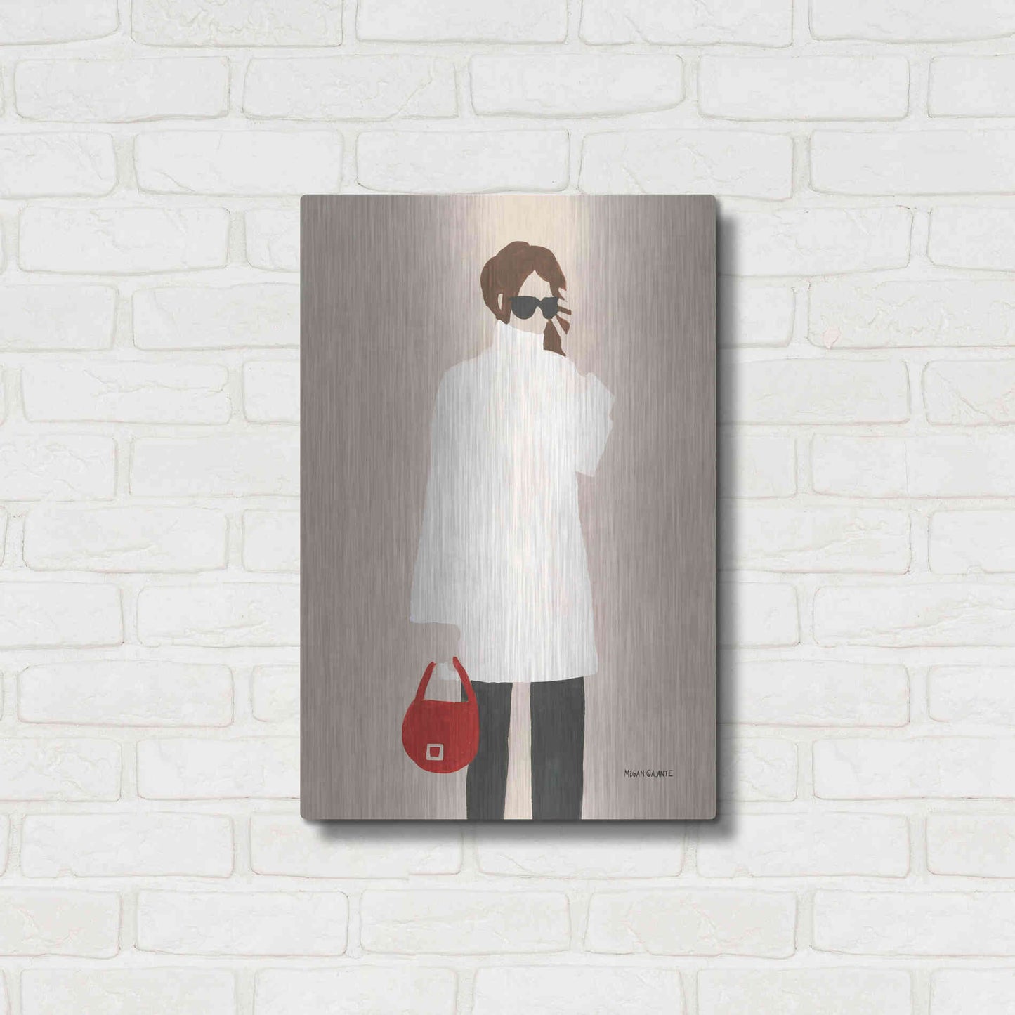 Luxe Metal Art 'Monday Morning' by Megan Galante, Metal Wall Art,16x24