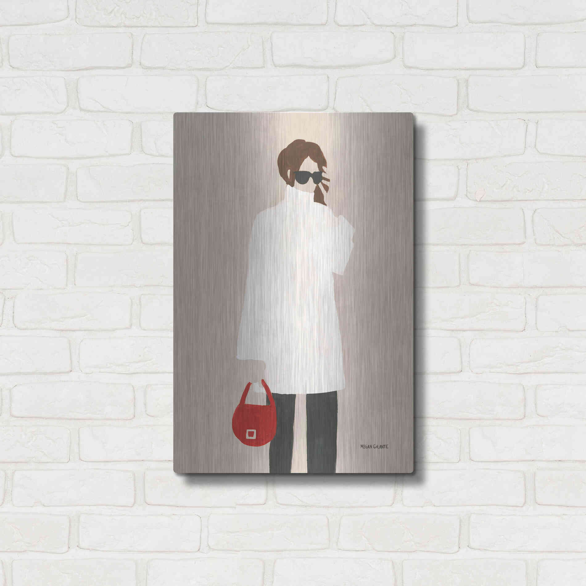 Luxe Metal Art 'Monday Morning' by Megan Galante, Metal Wall Art,16x24