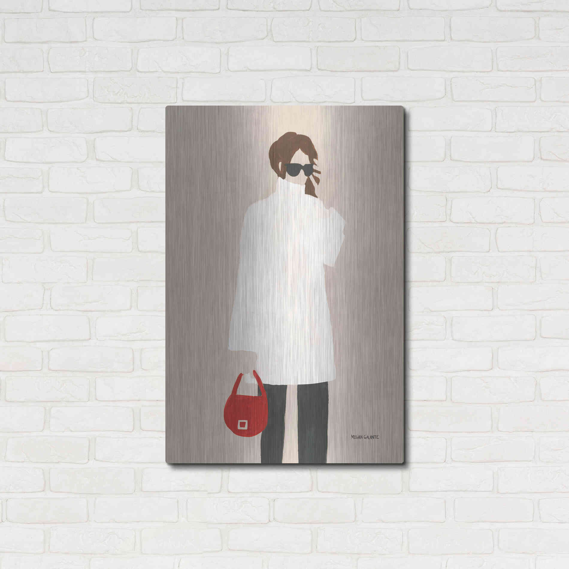 Luxe Metal Art 'Monday Morning' by Megan Galante, Metal Wall Art,24x36