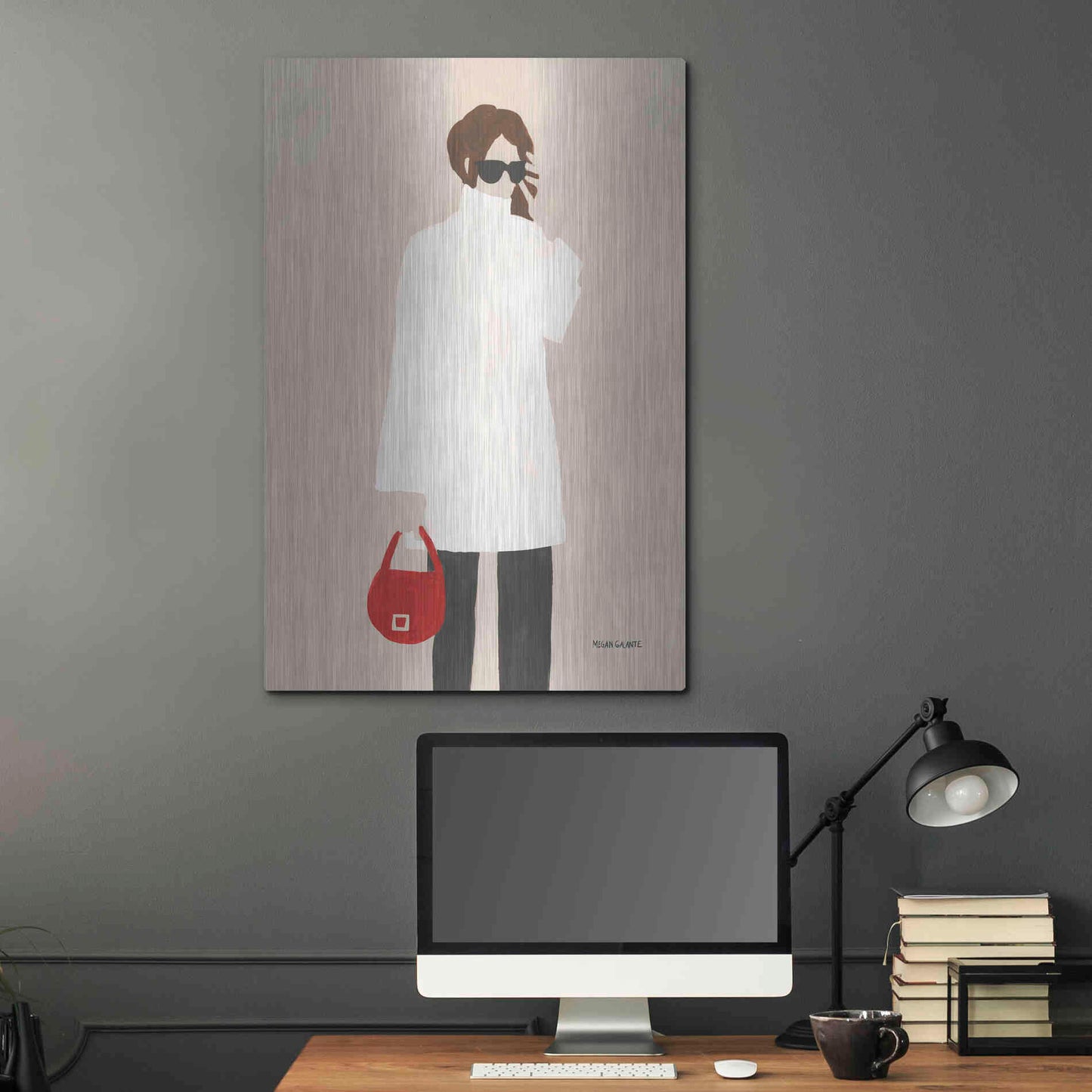 Luxe Metal Art 'Monday Morning' by Megan Galante, Metal Wall Art,24x36