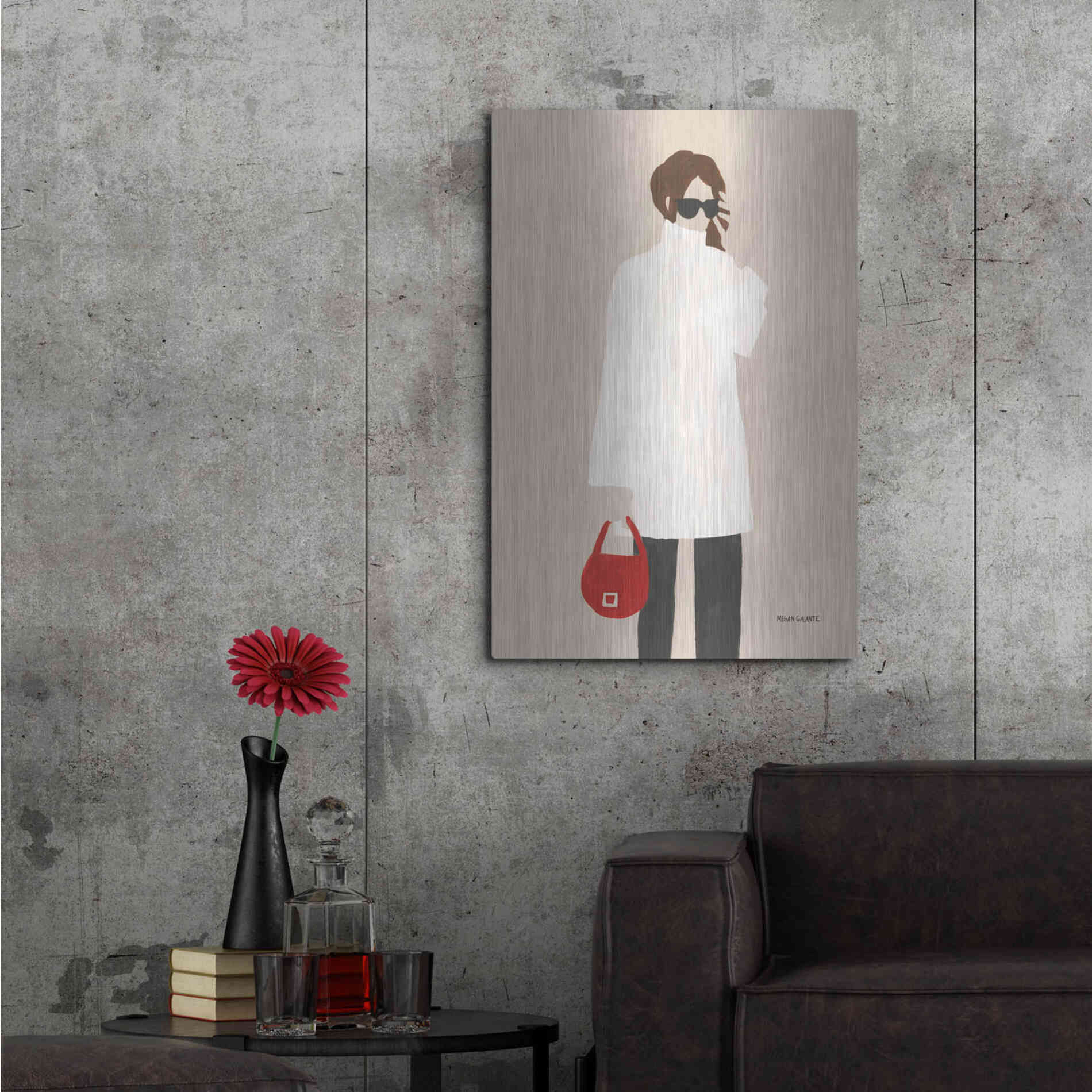 Luxe Metal Art 'Monday Morning' by Megan Galante, Metal Wall Art,24x36