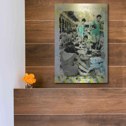 Luxe Metal Art 'One Piece' by DB Waterman, Metal Wall Art,12x16