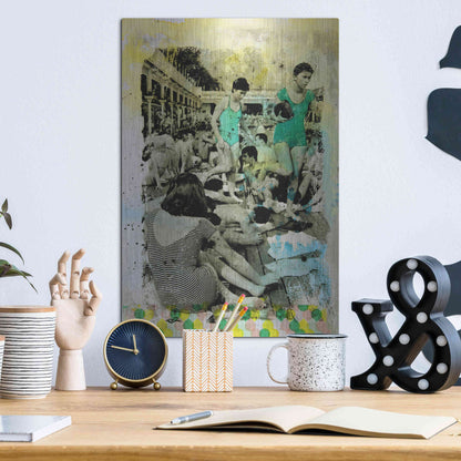 Luxe Metal Art 'One Piece' by DB Waterman, Metal Wall Art,12x16