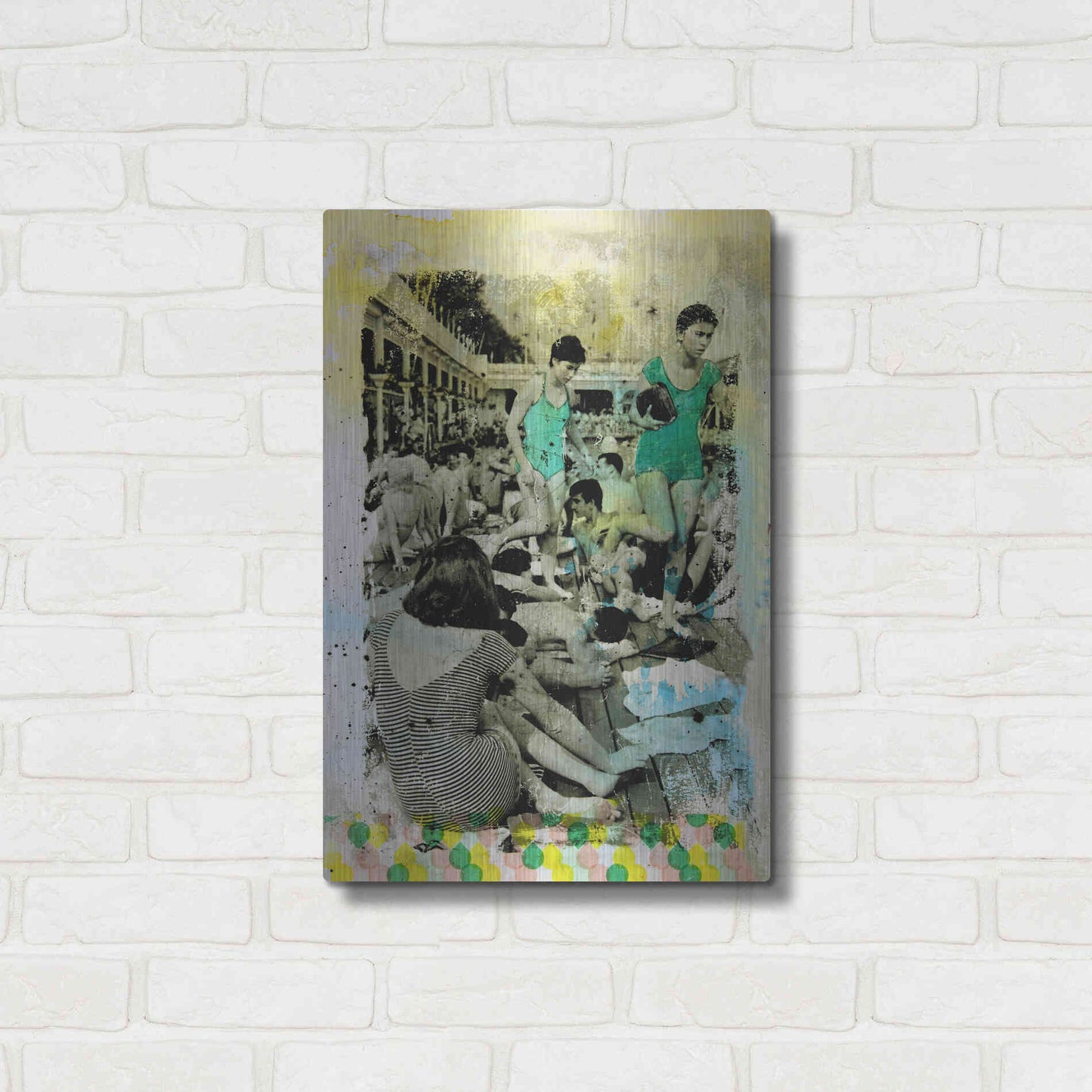 Luxe Metal Art 'One Piece' by DB Waterman, Metal Wall Art,16x24