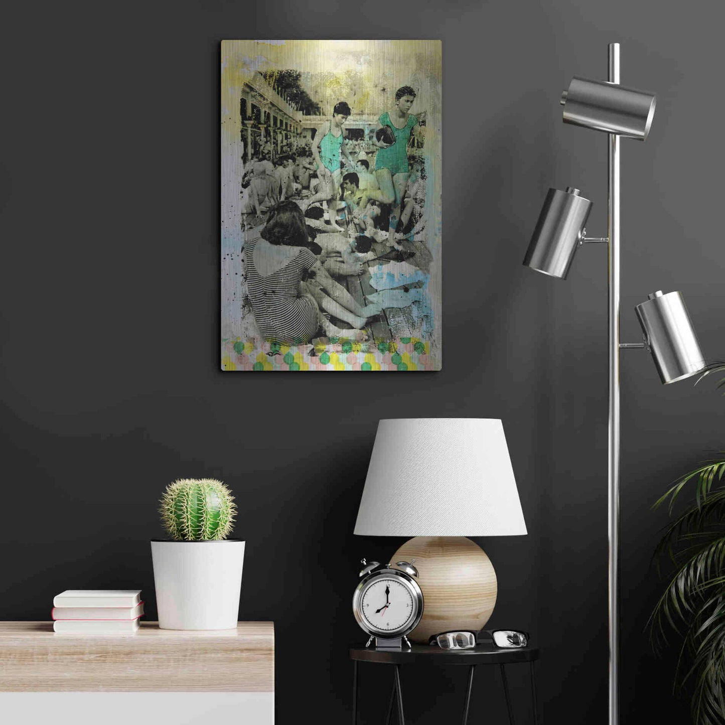 Luxe Metal Art 'One Piece' by DB Waterman, Metal Wall Art,16x24