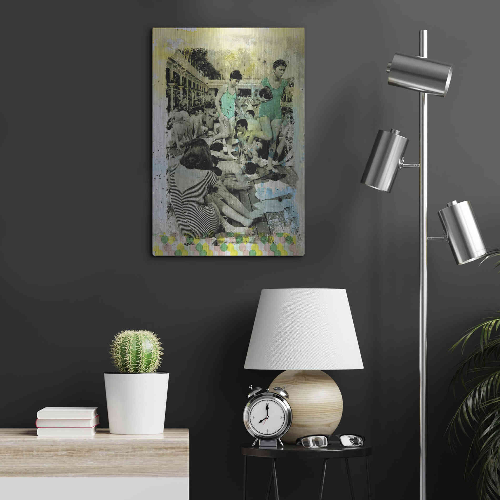 Luxe Metal Art 'One Piece' by DB Waterman, Metal Wall Art,16x24