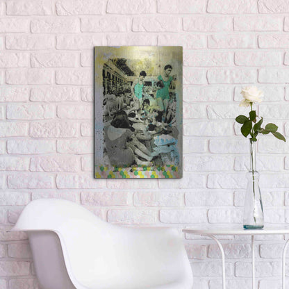 Luxe Metal Art 'One Piece' by DB Waterman, Metal Wall Art,16x24