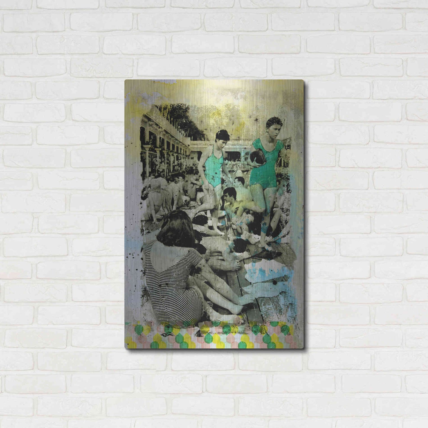 Luxe Metal Art 'One Piece' by DB Waterman, Metal Wall Art,24x36