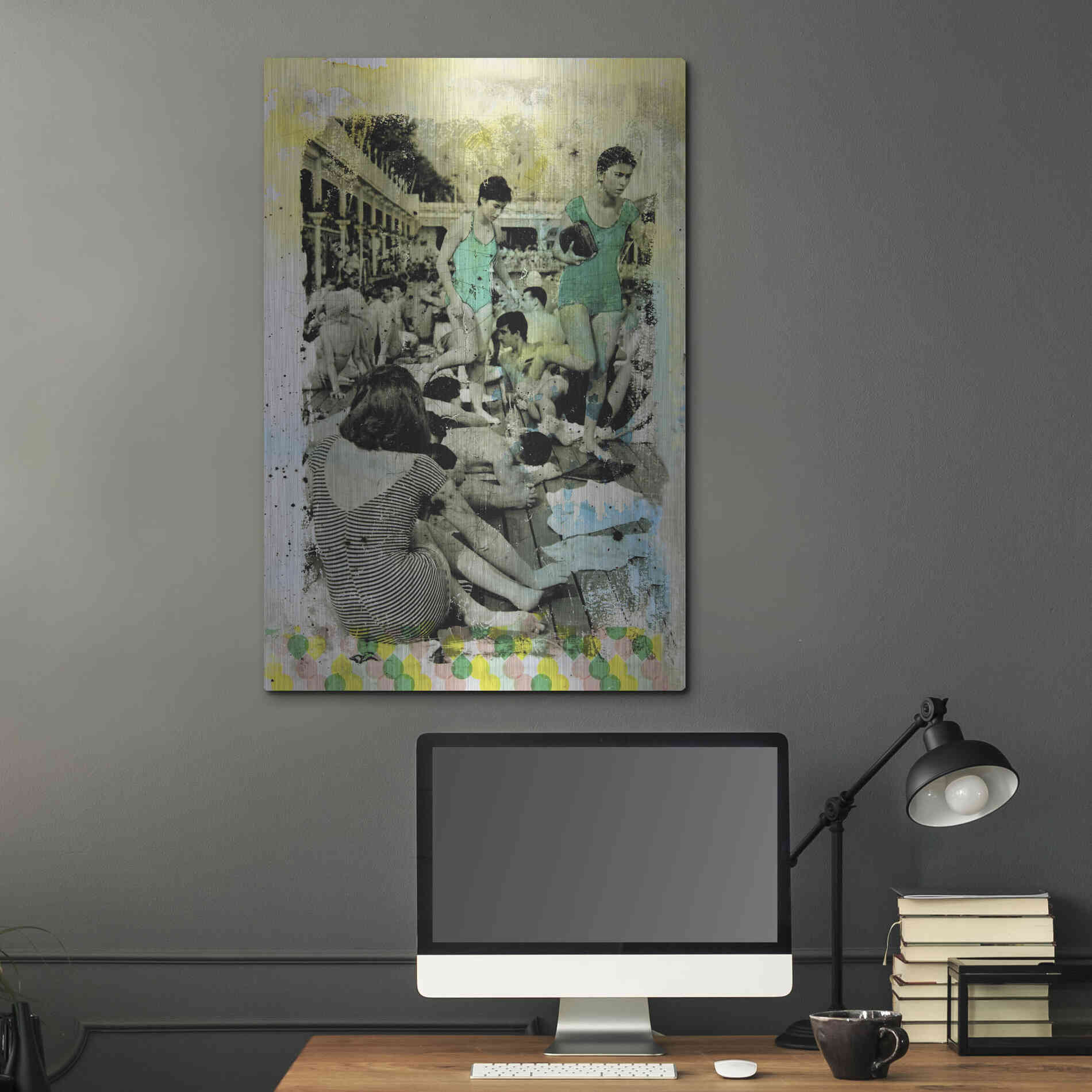 Luxe Metal Art 'One Piece' by DB Waterman, Metal Wall Art,24x36