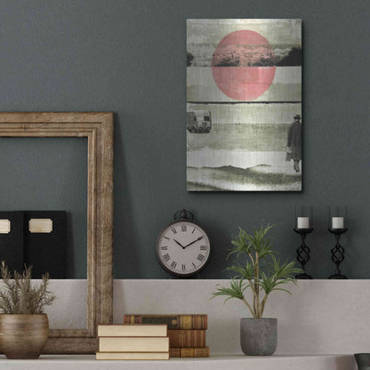 Luxe Metal Art 'Pink Moon Rising' by DB Waterman, Metal Wall Art,12x16