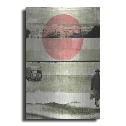 Luxe Metal Art 'Pink Moon Rising' by DB Waterman, Metal Wall Art