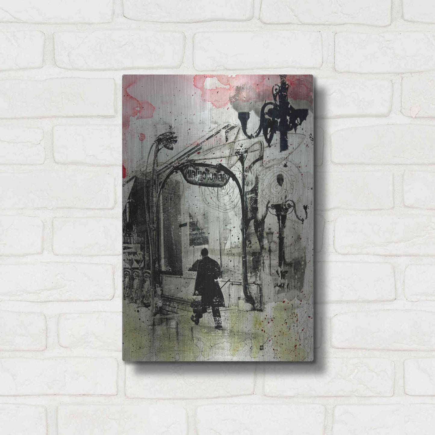 Luxe Metal Art 'Rush Hour' by DB Waterman, Metal Wall Art,12x16