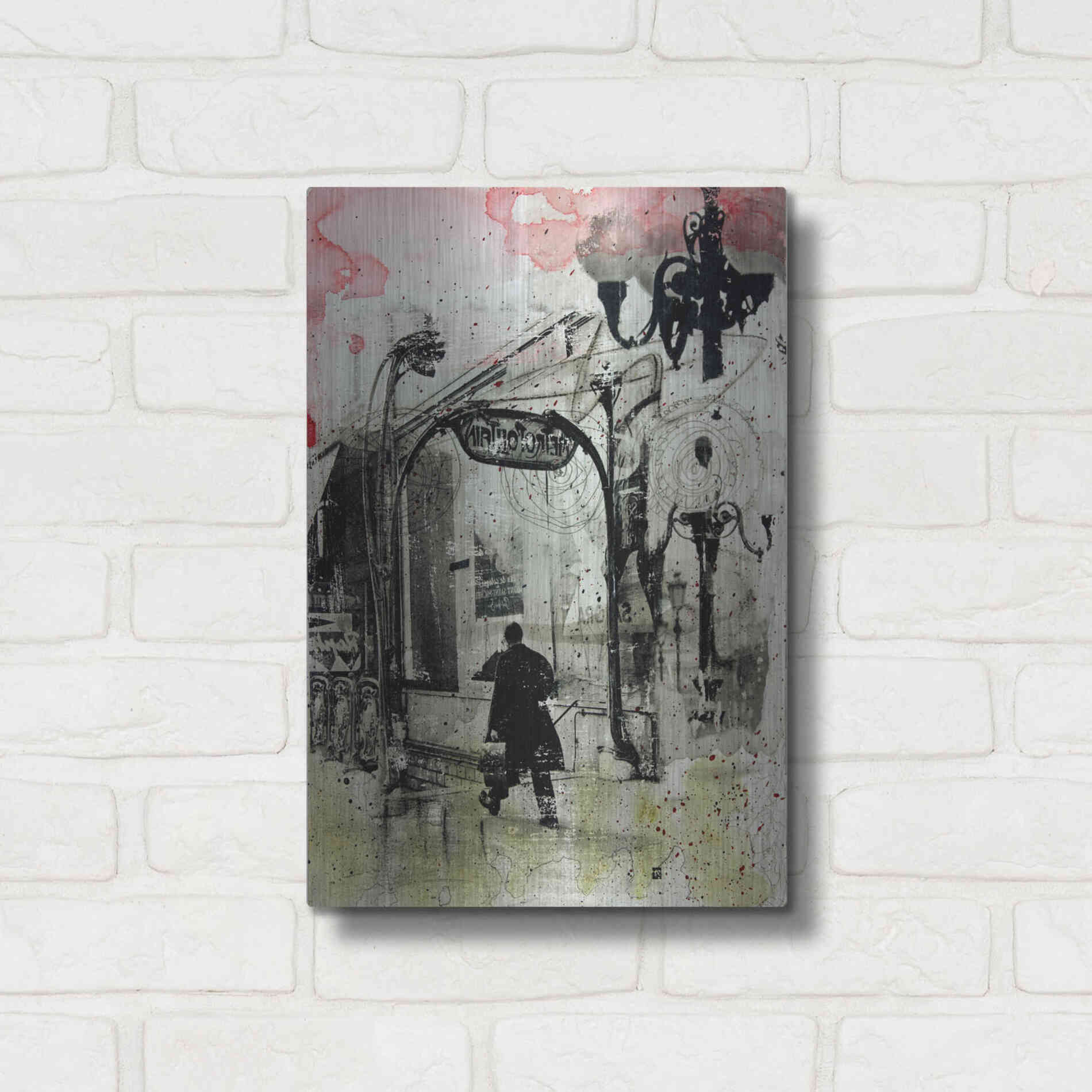 Luxe Metal Art 'Rush Hour' by DB Waterman, Metal Wall Art,12x16