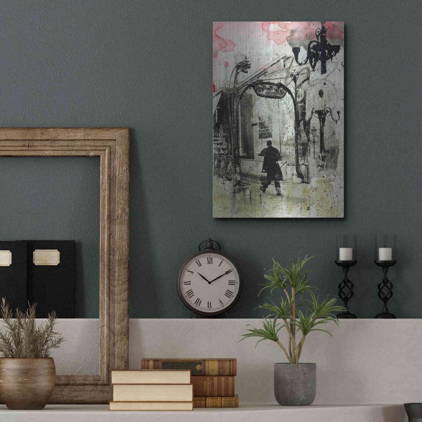 Luxe Metal Art 'Rush Hour' by DB Waterman, Metal Wall Art,12x16