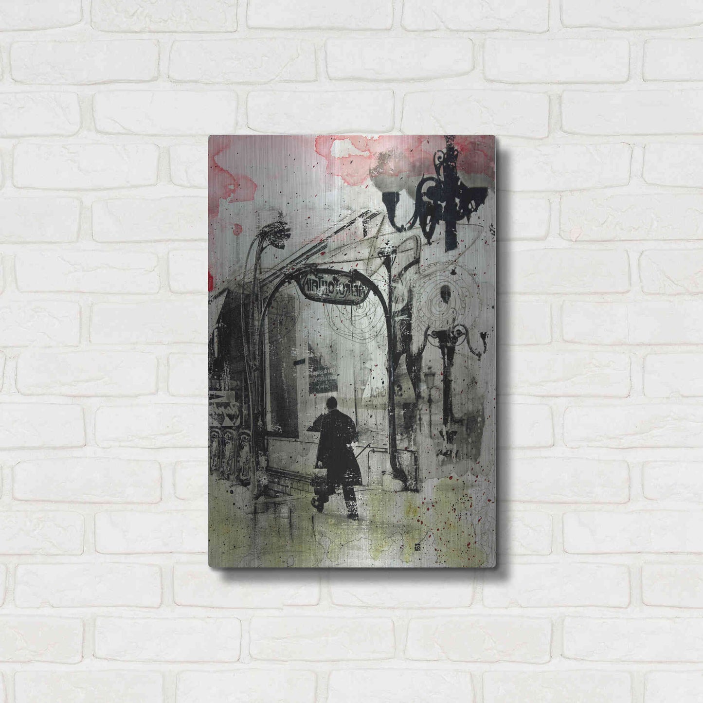 Luxe Metal Art 'Rush Hour' by DB Waterman, Metal Wall Art,16x24