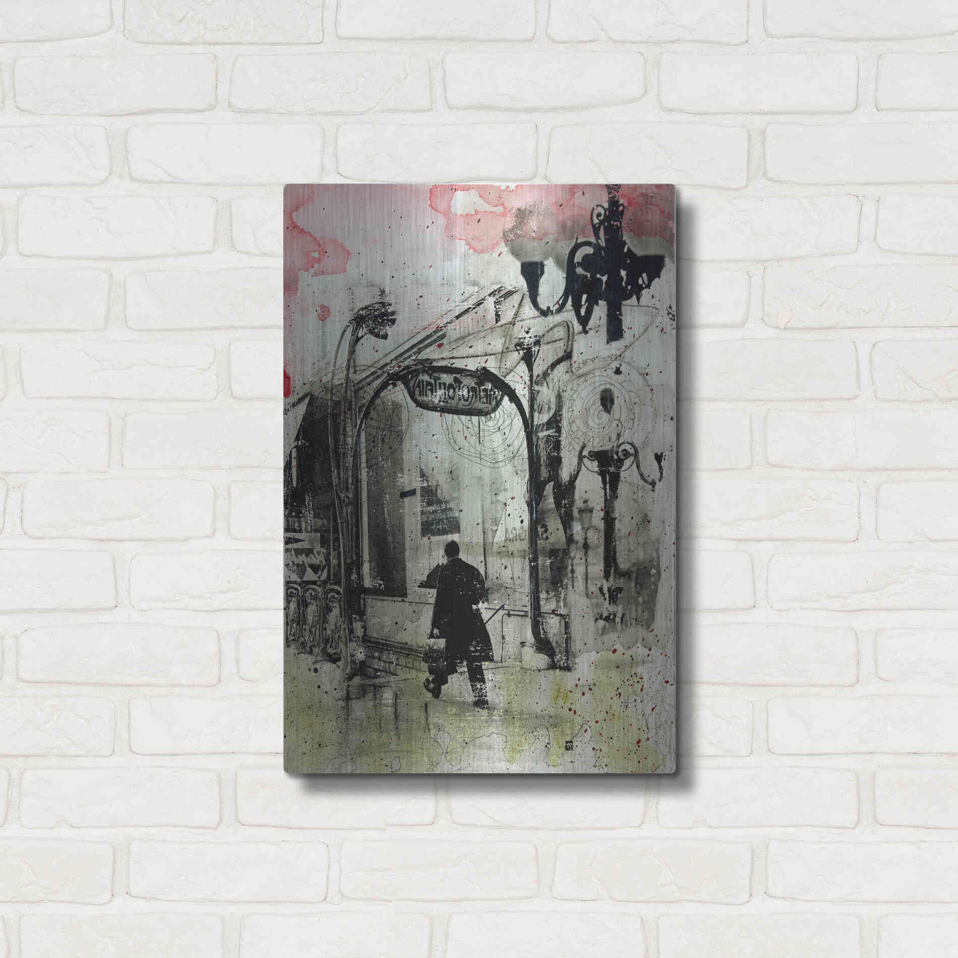 Luxe Metal Art 'Rush Hour' by DB Waterman, Metal Wall Art,16x24