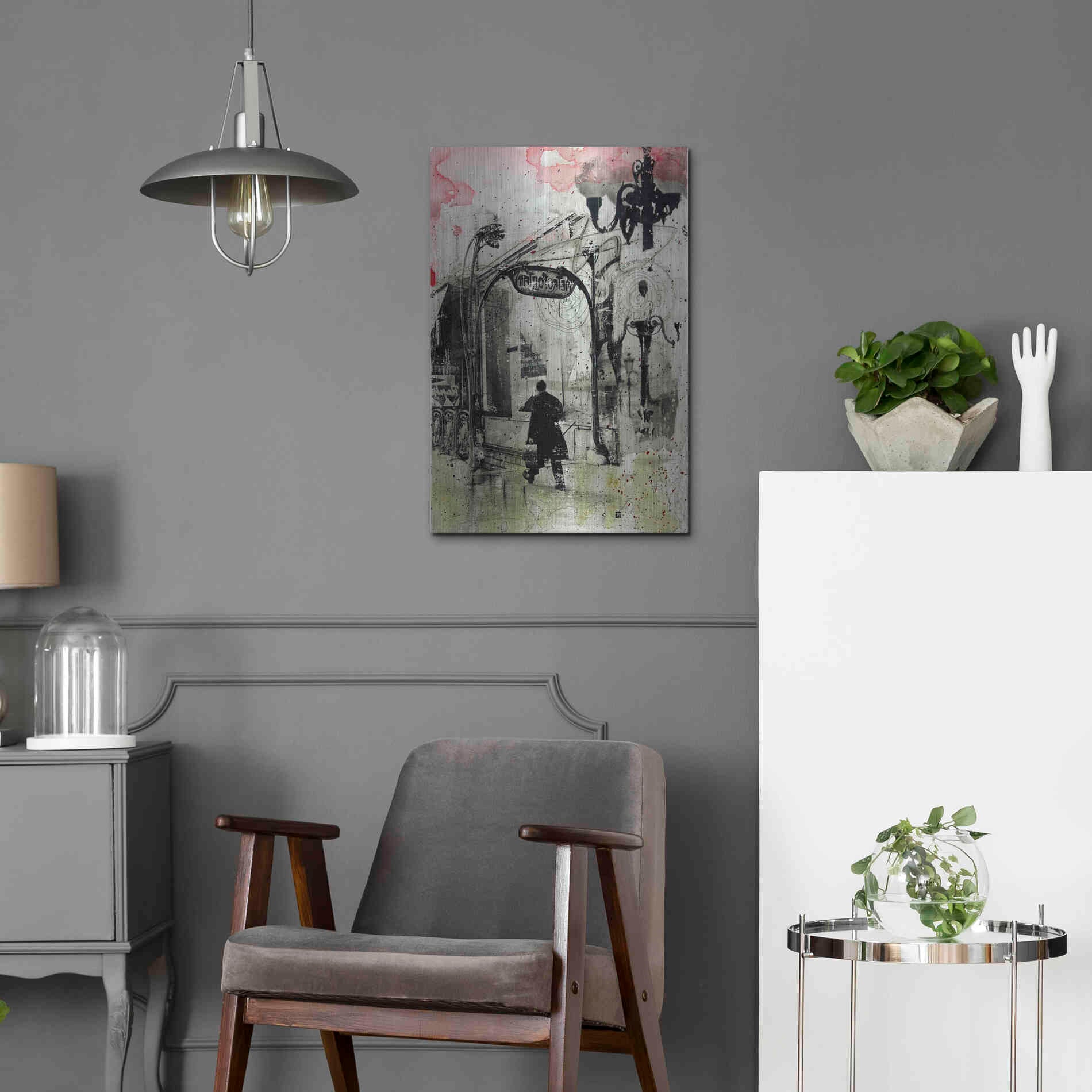 Luxe Metal Art 'Rush Hour' by DB Waterman, Metal Wall Art,16x24