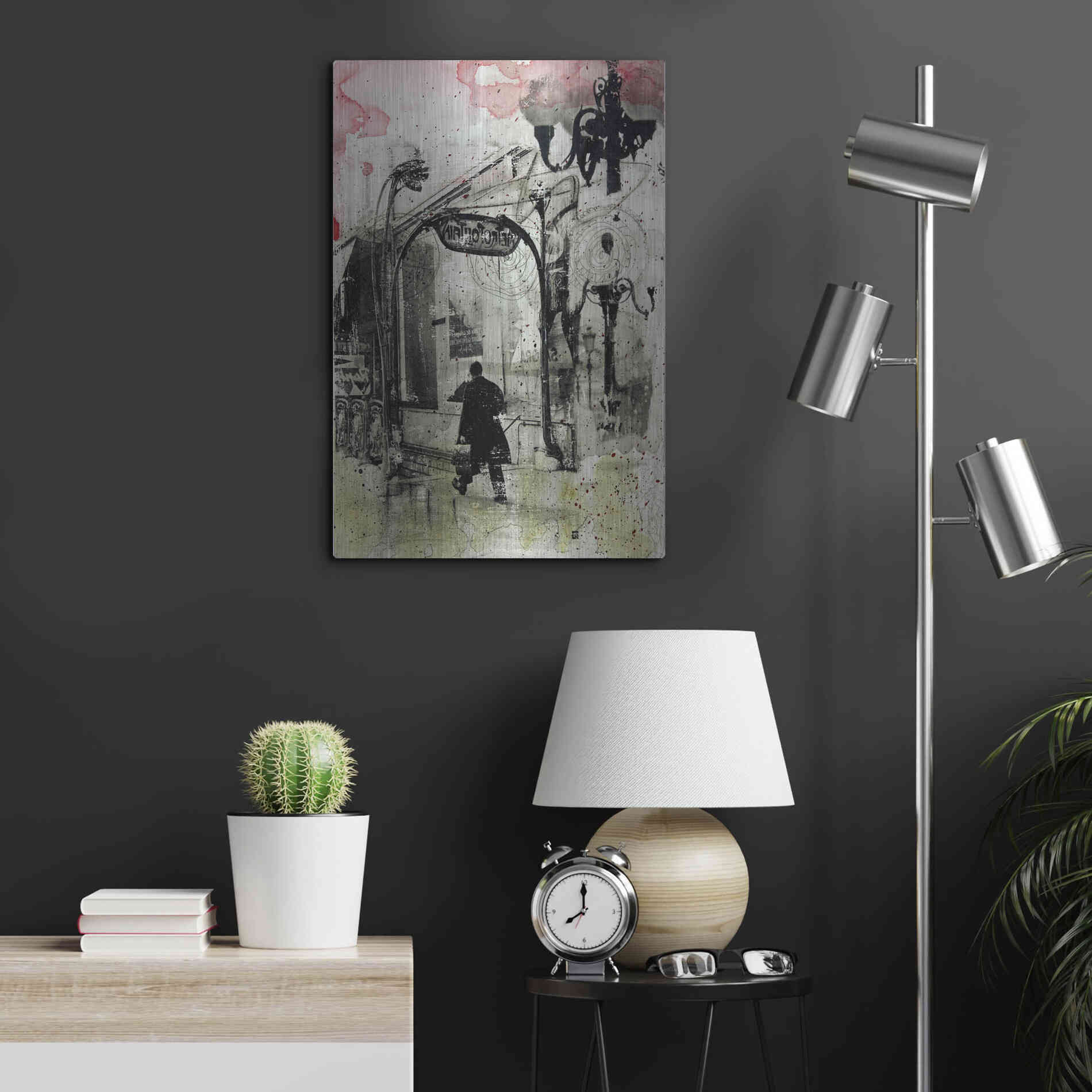 Luxe Metal Art 'Rush Hour' by DB Waterman, Metal Wall Art,16x24